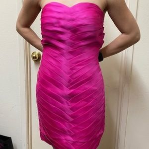 Louis Feraud Cocktail Hot Pink Dress SZ 6/8